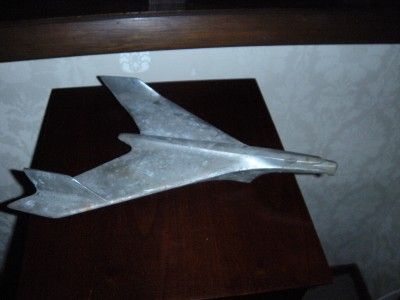 LARGE 1950s CHEVY OLDS CHROME ROCKET JET HOOD ORNAMENT  