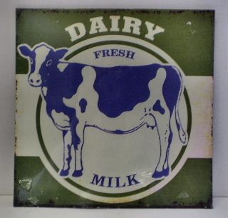 Collectible Tin Signs Antique Design Wall Art   Milk  