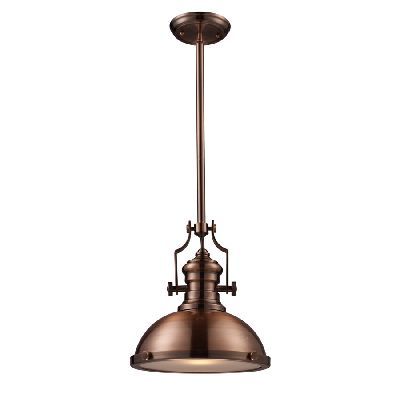 NEW 1 Light Pendant Lighting Fixture Antique Copper  