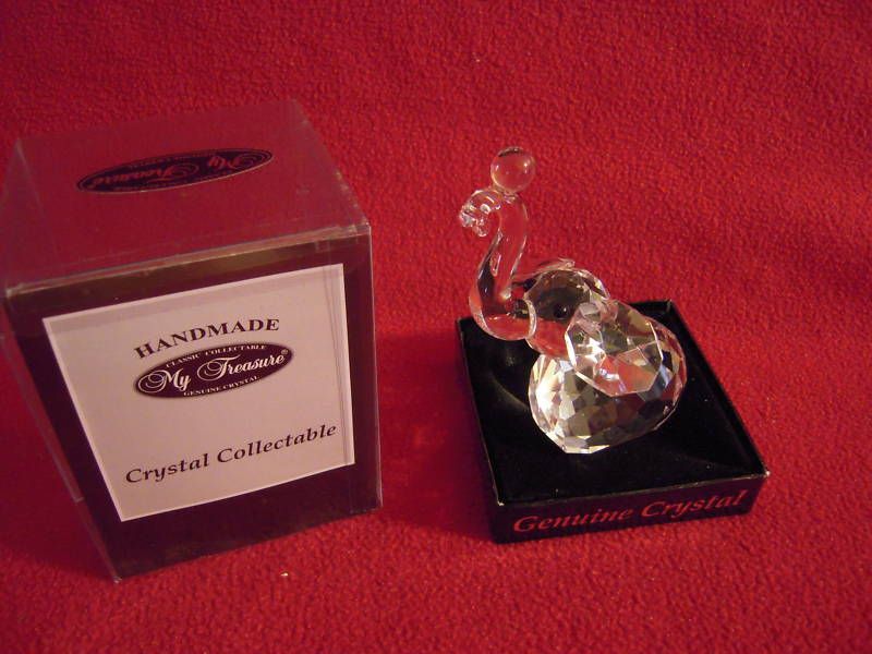 My Treasure Genuine Crystal Elephant Figurine Handmade  