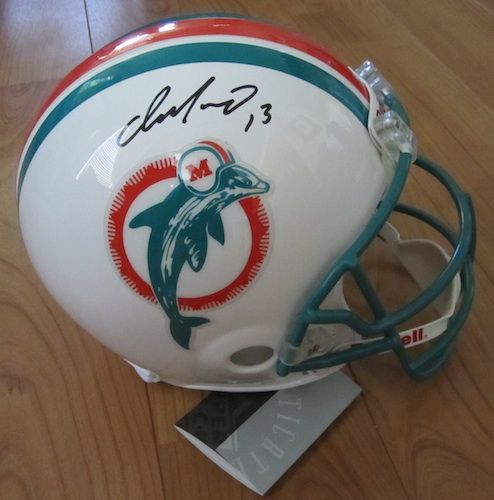 DAN MARINO Signed Authentic Proline Dolphins Helmet UDA  