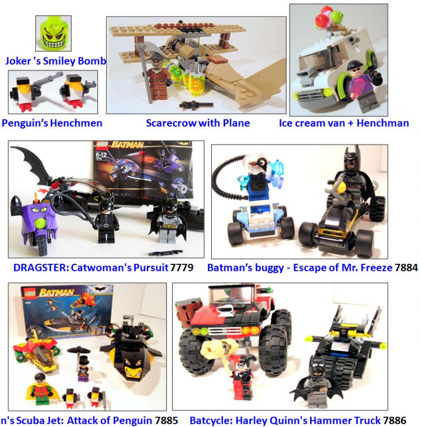 Lego Batman Batpod from the Tumbler 7886 7888  