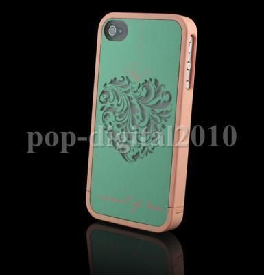 Green Heart Disney 86hero Ero Travel Hard Case Back Cover For iPhone 4 