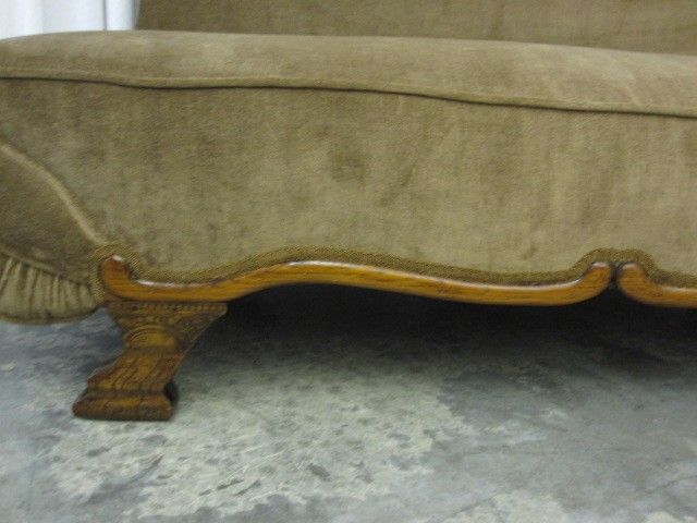 Antique Roman Sofa Couch Adjustable Arm Removable Back  