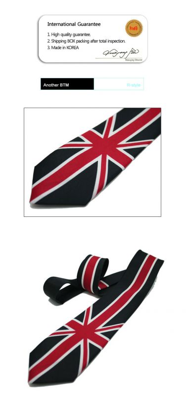 Punk Rock Emo Gothic Music Union jack Tie 2 Unisex  