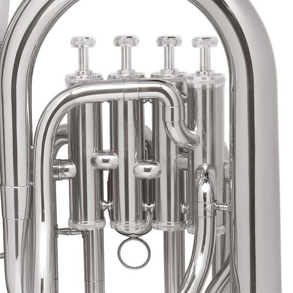 MENDINI 4 VALVE NICKEL PLATED Bb EUPHONIUM +$39 GIFT  