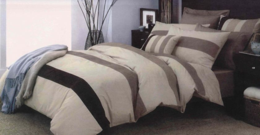 FAUX SUEDE Cream Beige KING Quilt Doona Cover Set New  