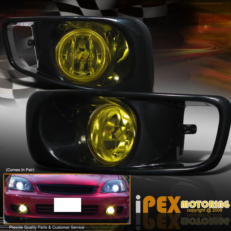 JDM OEM YELLOW Fog Light Lamp w/ Switch,Bulb (FULL KIT)  