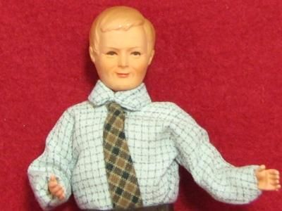 Dollhouse Dressed Man Caco DHS0091 Flexible lt blue shirt pld tie NRFB 