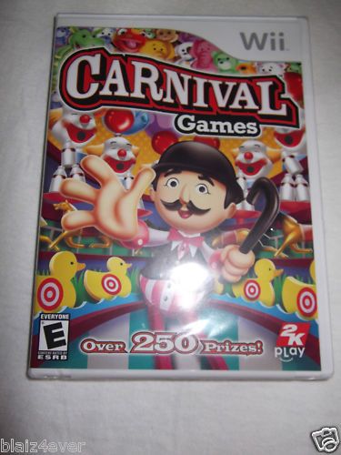 BRAND NEW Sealed Carnival Games (Wii, 2007)  