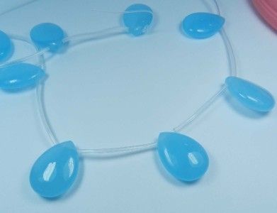 18x25mm Drop Aquamarine Gemstone Loose Beads 10pcs  