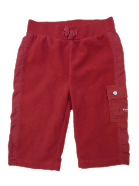 GIRLS Baby Gap Red Fleece Pants 6 12 months EUC  