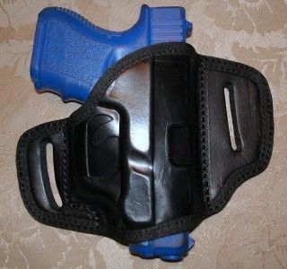 LEATHER BELT SLIDE RH GUN HOLSTER   SPRINGFIELD XD SUB  