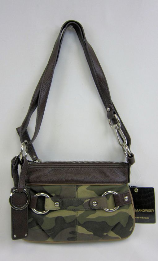 NEW $109 B. MAKOWSKY ZIP TOP CROSSBODY BAG [138]  