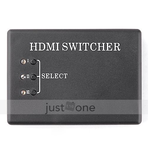 Ports HDMI 1.3 Amplifier Switcher Audio Video Switch 1080P Splitter 