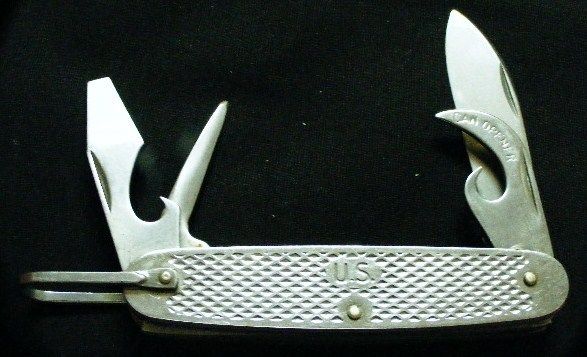 IMPERIAL US MILITARY 1975 STAINLESS STEEL FOLDER 4 FUNCTION KNIFE REAL 