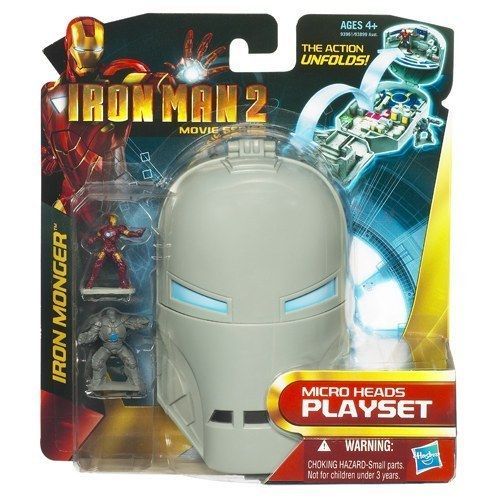 MARVEL IRON MAN 2 MOVIE MICRO PLAYSET MONGER HASBRO  