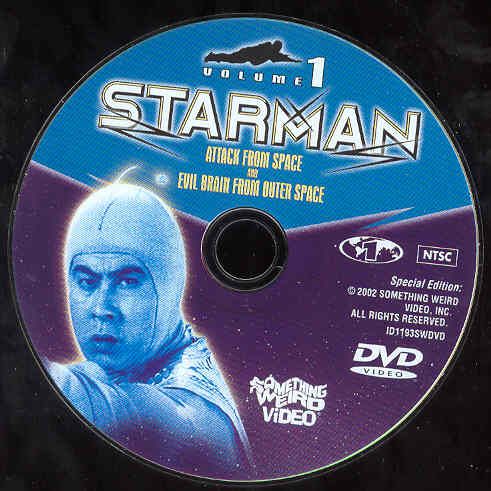 Starman Vol. 1 DVD Attack From Space & Evil Brain SciFi  