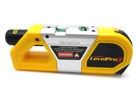 Laser Level Pro3 Level W Suction Cup Tape Measure ▲  