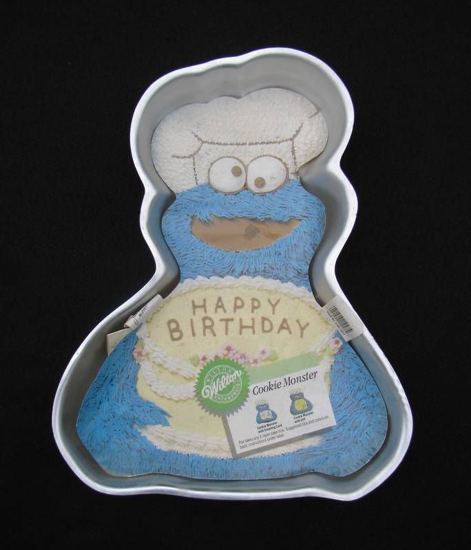 Wilton COOKIE MONSTER Cake Pan 1982, # 502 3738 Retired  