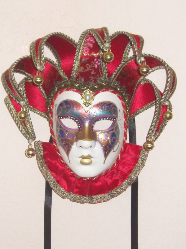 VENETIAN CARNIVAL MASK JESTER COSTUME WALL MASK  