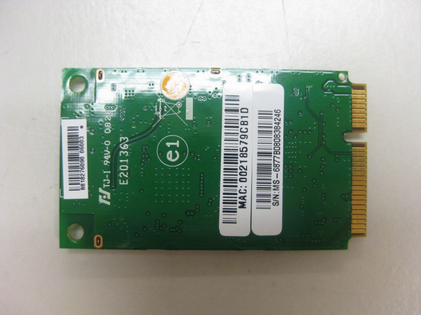 New MSI VR420 MS 1422 wireless module MS 6877 802.11g  