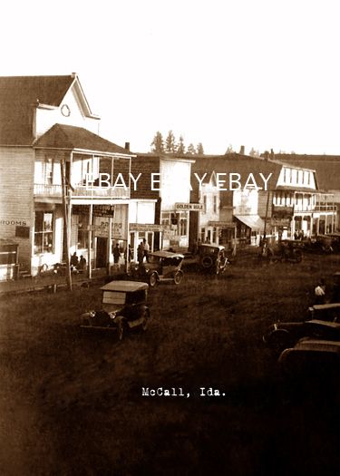 EARLY 1900S MCCALL IDAHO ID DOWNTOWN MAIN STREET MODEL T HOTEL MC 