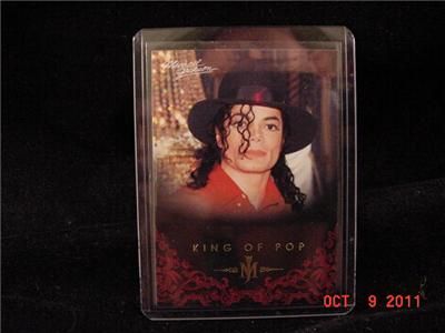 2011 Panini Michael Jackson #51 King Of Pop GOLD Parallel Short Print 