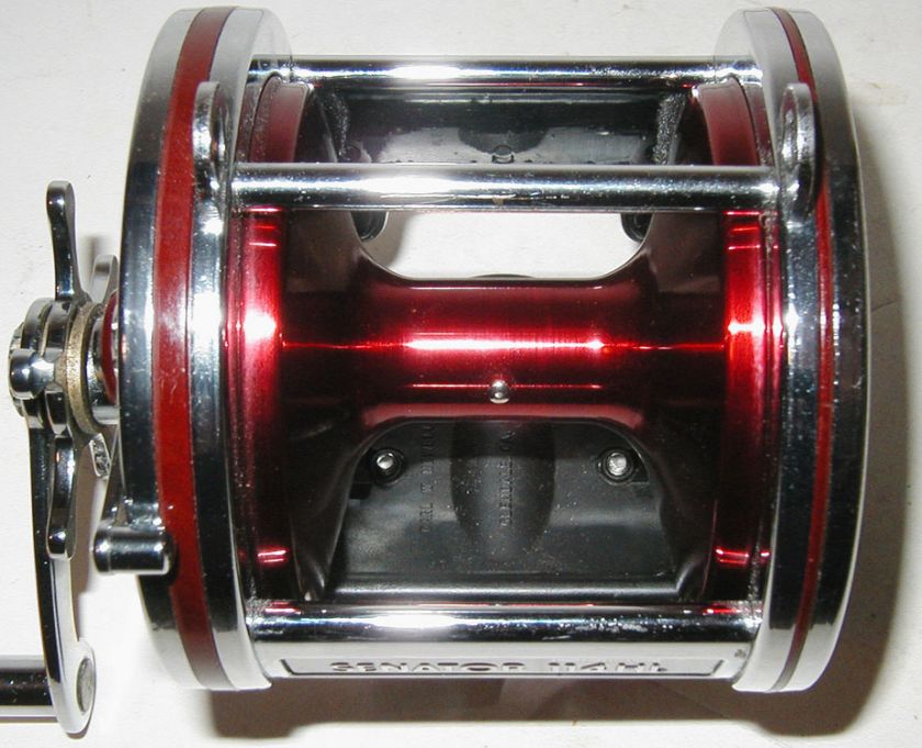   Anniversary 6/0 SENATOR 114H FISHING REEL~RED SPOOL&NEWELL BASE~MINTY