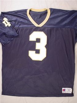 NOTRE DAME Fighting Irish Football Jersey (#3) Mens XL  