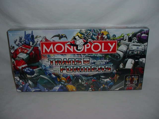   TRANSFORMERS MONOPOLY GAME SEALED 2007 HASBRO OPTIMUS PRIME MEGATRON