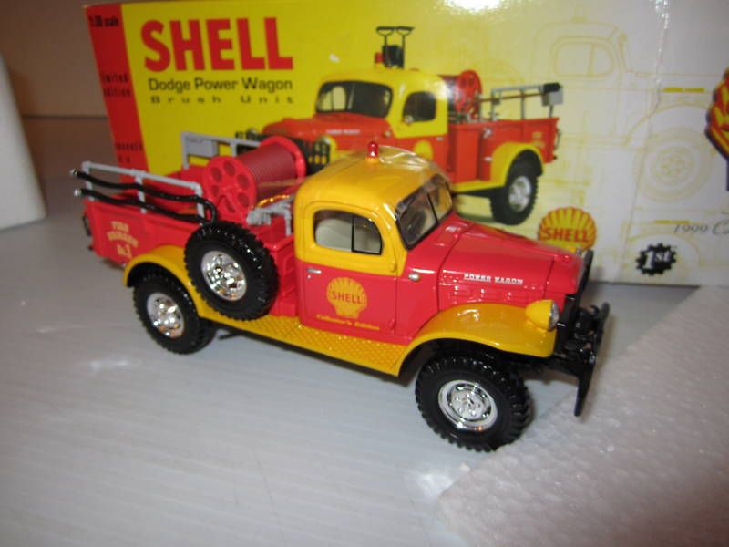 First Gear 130 Dodge Power Wagon Shell Oil Brush Truck  