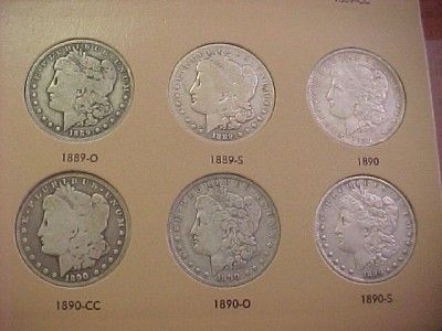 1878 1921 MORGAN SILVER DOLLAR COMPLETE SET *VERY RARE  