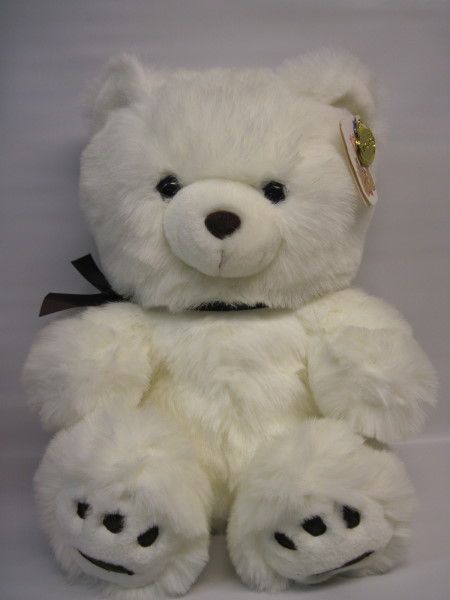 Flomo Friends Forever White Teddy Bear w Tag Plush 13  