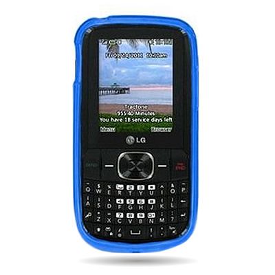   Blue Argyle Cover Skin Case For Tracfone / Net 10 LG 500G Phone  