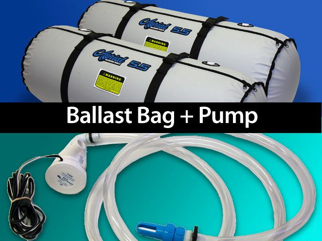 Aerial Wakeboarding 5.5 Ballast Bag + Attwood Tsunami T 800 Ballast 