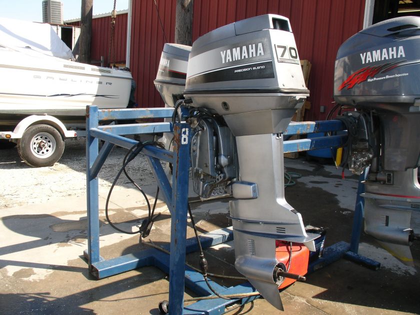 1988 YAMAHA 70 HP 2 STROKE OUTBOARD MOTOR 20 SHAFT USED ENGINE RUNS 