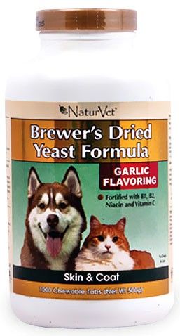 NaturVet Brewers Yeast & Garlic 1000 Tabs  